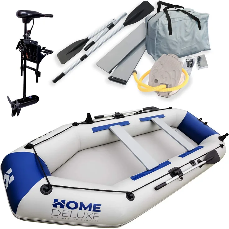 HOME DELUXE Schlauchboot PIKE - Größe L, mit Motor