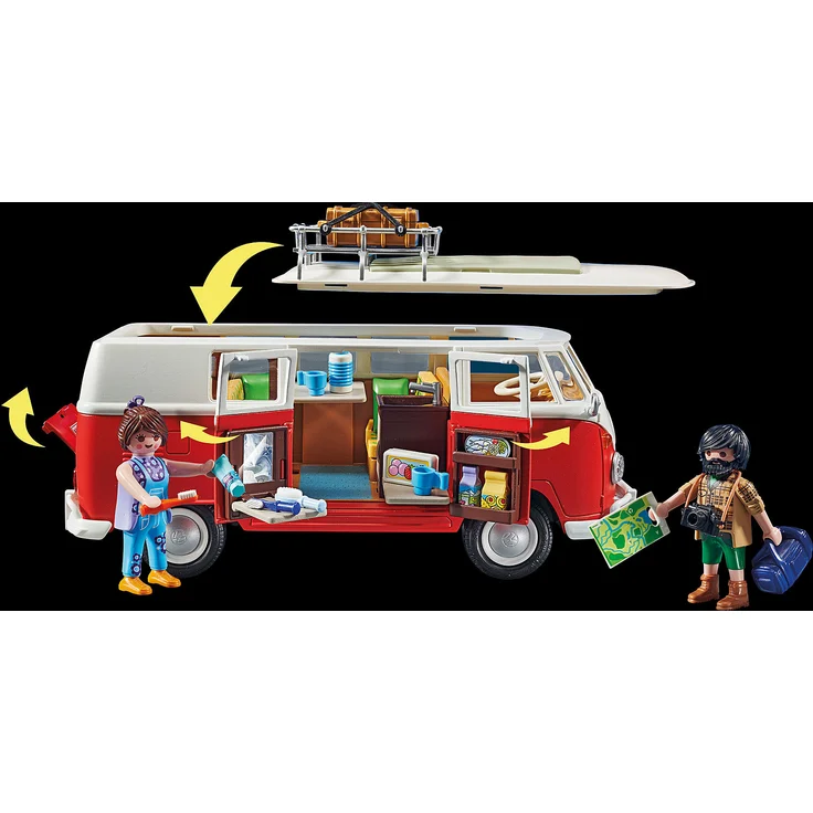 Playmobil 70176 'Volkswagen T1 Camping Bus', 74 Teile, ab 5 Jahren – Bild 7