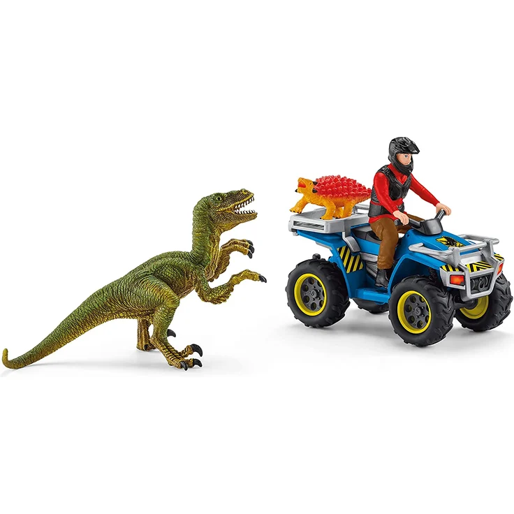 Schleich Dinosaurs 41466 'Flucht auf Quad vor Velociraptor', ab 4 Jahren, 5 Teile – Bild 2