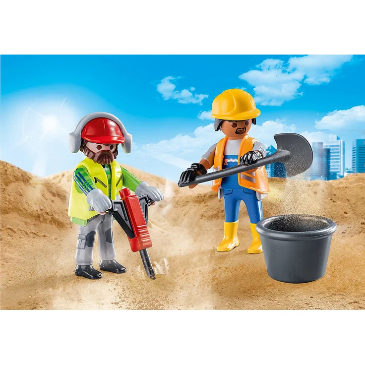 Playmobil 70272 'Zwei Bauarbeiter', 12 Teile, ab 4 Jahren – Bild 1