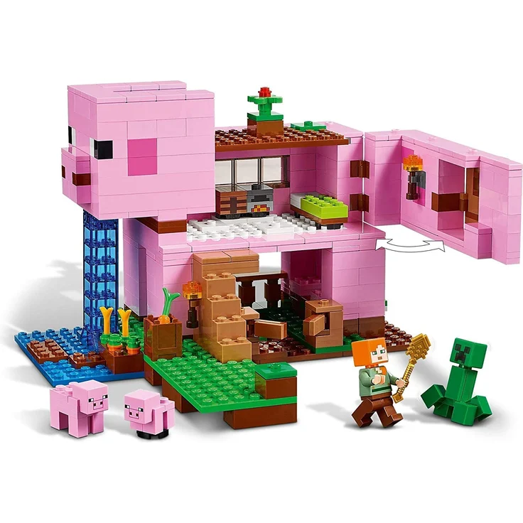 LEGO Minecraft 21170 'Das Schweinehaus', 490 Teile, ab 8 Jahren – Bild 4
