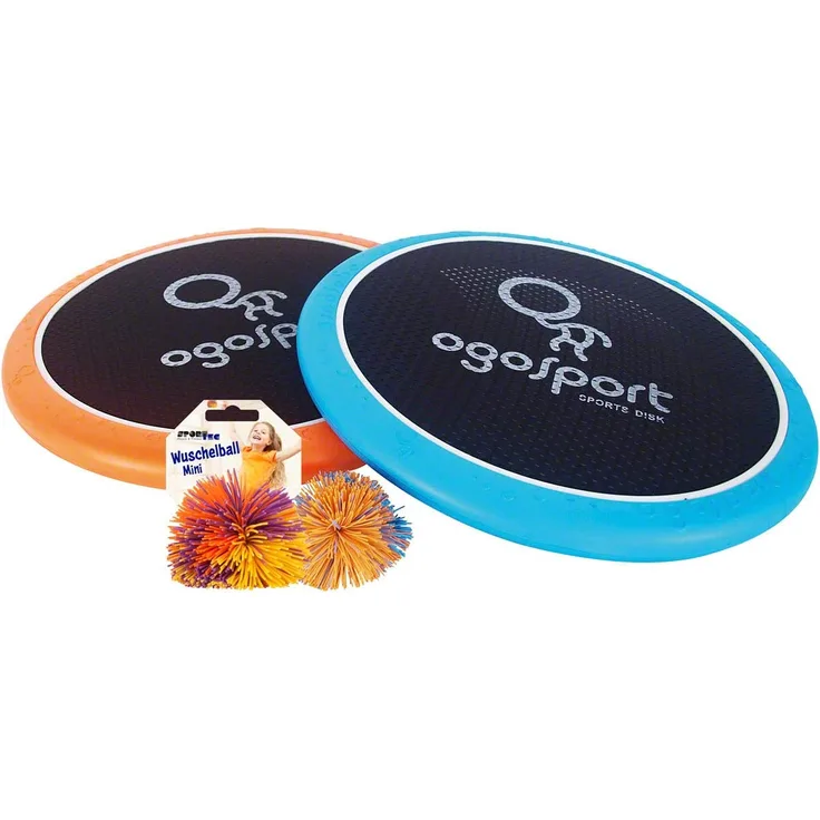 Schildkröt - Funsport 'Ogo Sport Set XS Disc', inkl. 2x Ogo Scheiben und 2x Ogo Bälle, ab 6 Jahren, blau/orange
