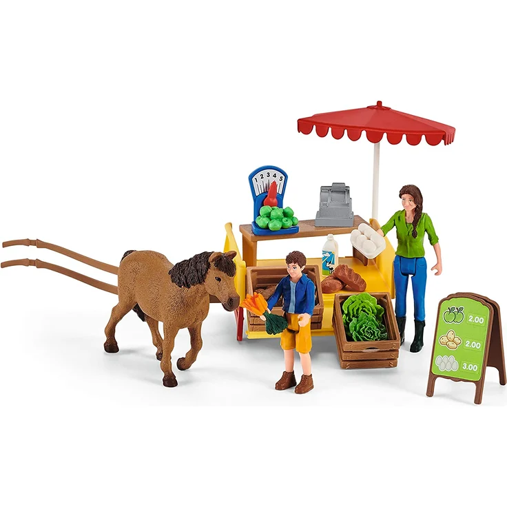 Schleich Farm World 42528 'Mobiler Farm Stand', ab 3 Jahren, 21 Teile – Bild 3