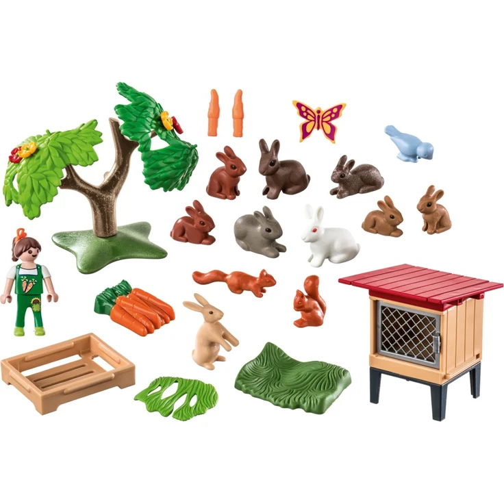 PLAYMOBIL Country 71252 'Kaninchenstall', 41 Teile, ab 4 Jahren – Bild 3