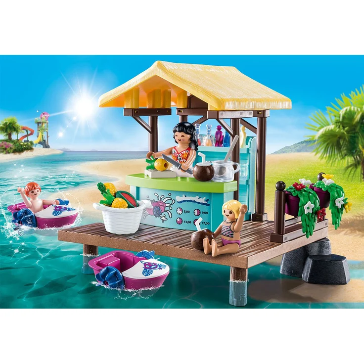 Playmobil Family Fun 70612 'Paddleboot-Verleih mit Saftbar', 91 Teile, ab 4 Jahren – Bild 2