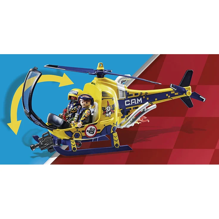 Playmobil Stuntshow 70833 'Filmcrew-Helikopter', 36 Teile, ab 5 Jahren - Preisvergleich – Bild 4