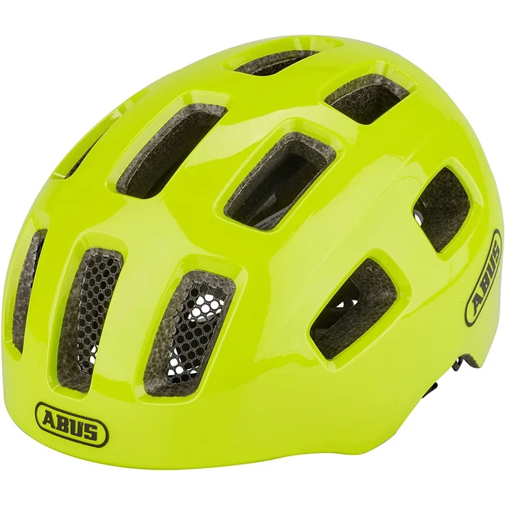Abus 'Youn-I 2.0' Kinderfahrradhelm signal yellow, Kopfumfang 52-57 cm, mit integriertem LED-Rücklicht – Bild 2