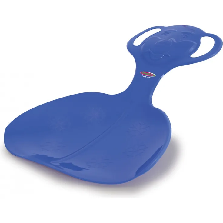 Jamara 'Snow Play Schneeflitzer Bär' blau, Schneerutscher, Haltegriffe am Pfannenkopf, langlebiger/ flexibler Kunststoffkörper, Bärform am Griff, Leichtgewicht mit nur 165 g, ab 3 Jahren