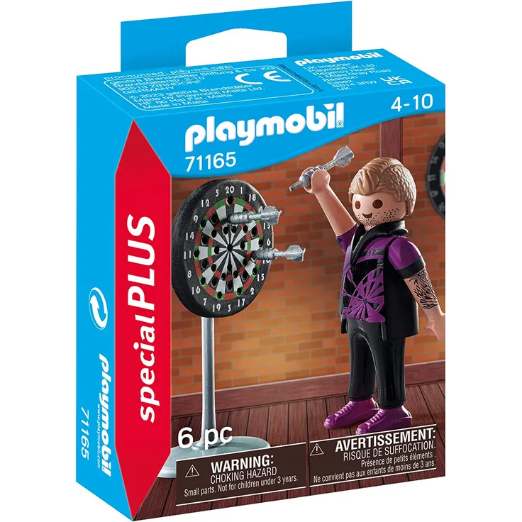 PLAYMOBIL City Life 71165 'Dartspieler', 6 Teile, ab 4 Jahren