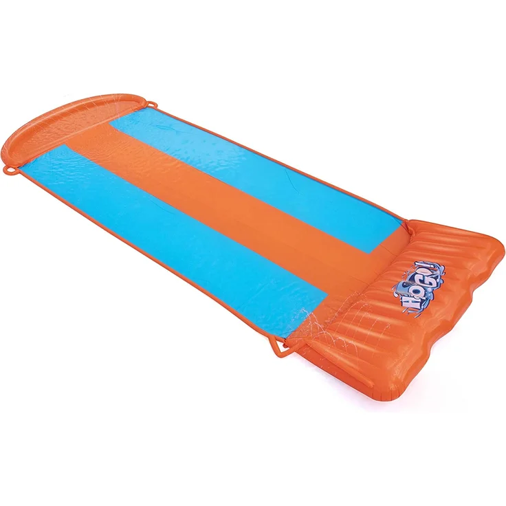 Bestway H2OGO! 'Triple Ramp' 3er-Wasserrutsche mit aufblasbarer Startrampe, 549 x 208 cm, integrierter Wassersprinkler, einfacher Anschluss an Gartenschlauch – Bild 11