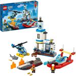 LEGO City 60308 'Polizei und Feuerwehr im Küsteneinsatz', 297 Teile, ab 5 Jahren