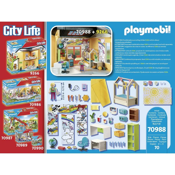PLAYMOBIL City Life 70988 'Jugendzimmer', 70 Teile, ab 4 Jahren – Bild 3