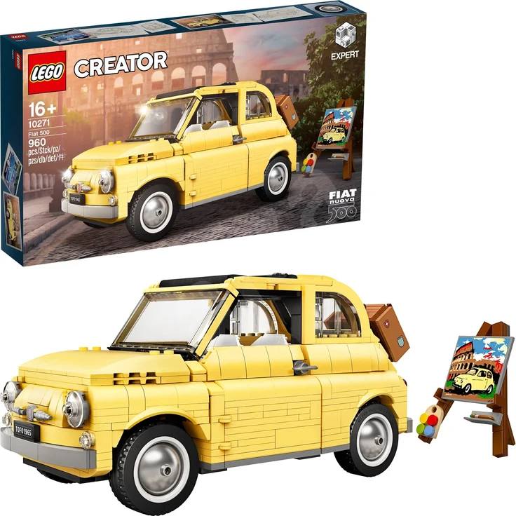 LEGO Creator Expert 10271 'Fiat 500', 960 Teile, ab 16 Jahren, originalgetreuer Modellbausatz mit zahlreichen Details – Bild 1