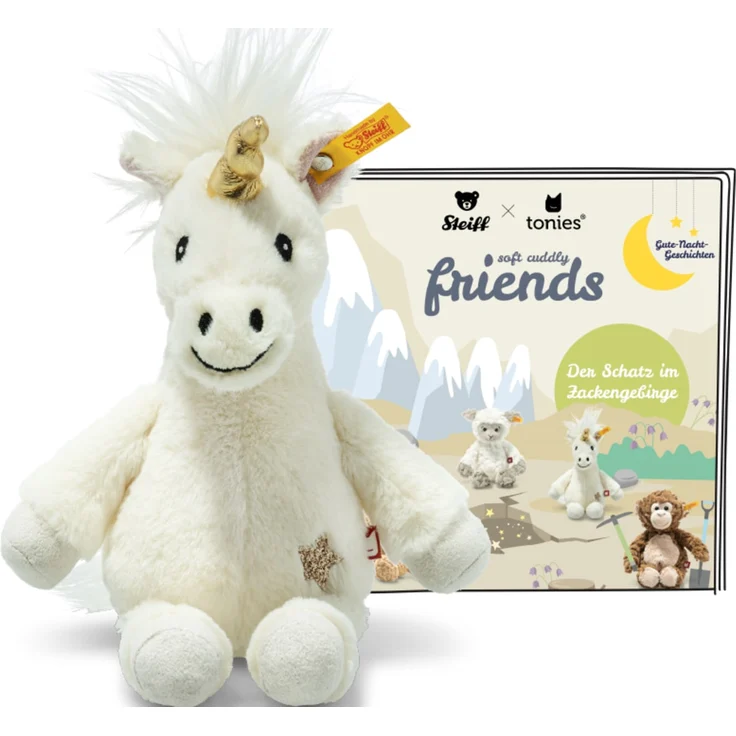 Tonies Steiff Soft Cuddly Friends mit Hörspiel 'Unica Einhorn', Hörfigur mit ca. 74 Minuten Spielzeit, ab 3 Jahren – Bild 1