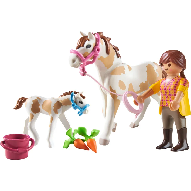 Playmobil Country 71243 'Pferd mit Fohlen', 11 Teile, ab 4 Jahren – Bild 3
