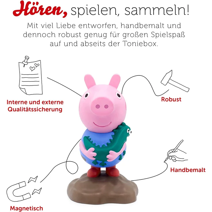 Tonies Peppa Pig 'Die schönsten Geschichten von Schorsch', Hörfigur mit 44 Minuten Spielzeit, ab 3 Jahren – Bild 4