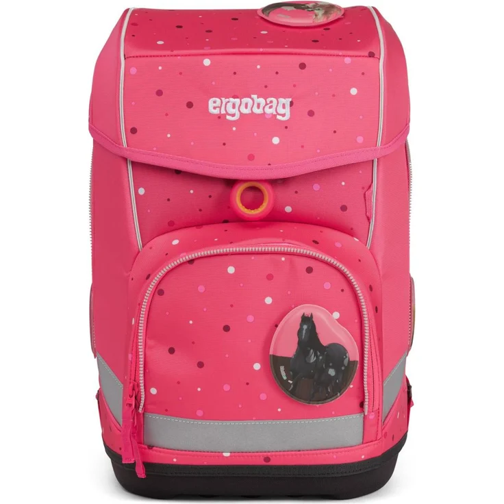Ergobag Cubo 'Urlaub auf dem ReitBärhof' Schulranzen-Set, 19 Liter, 5-teiliges Set, 2022, pink – Bild 2