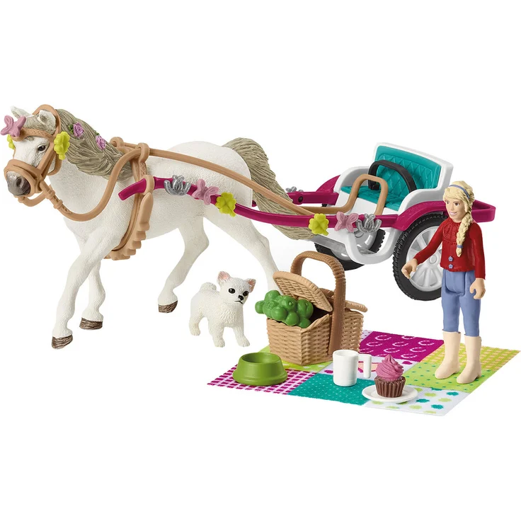 Schleich Horse Club 42467 'Kutsche für Pferdeshow', ab 5 Jahren, 32 Teile - Preisvergleich – Bild 2