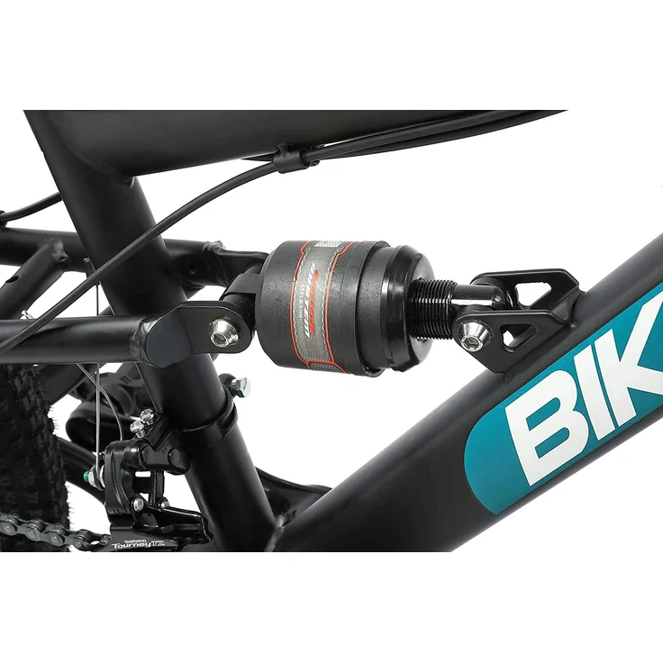 BIKESTAR 'Fully Mountainbike' Kinderfahrrad, 24 Zoll, ab 8 Jahre, 21 Gang Shimano, Scheibenbremsen, Schwarz – Bild 4