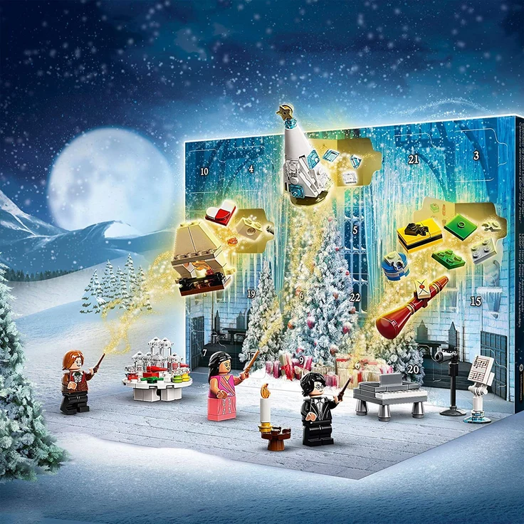 LEGO Harry Potter™ 75981 Adventskalender 2020, Weihnachtskalender mit 24 Türchen zum Film "Harry Potter und der Feuerkelch", Hogwarts Weihnachtsball – Bild 5