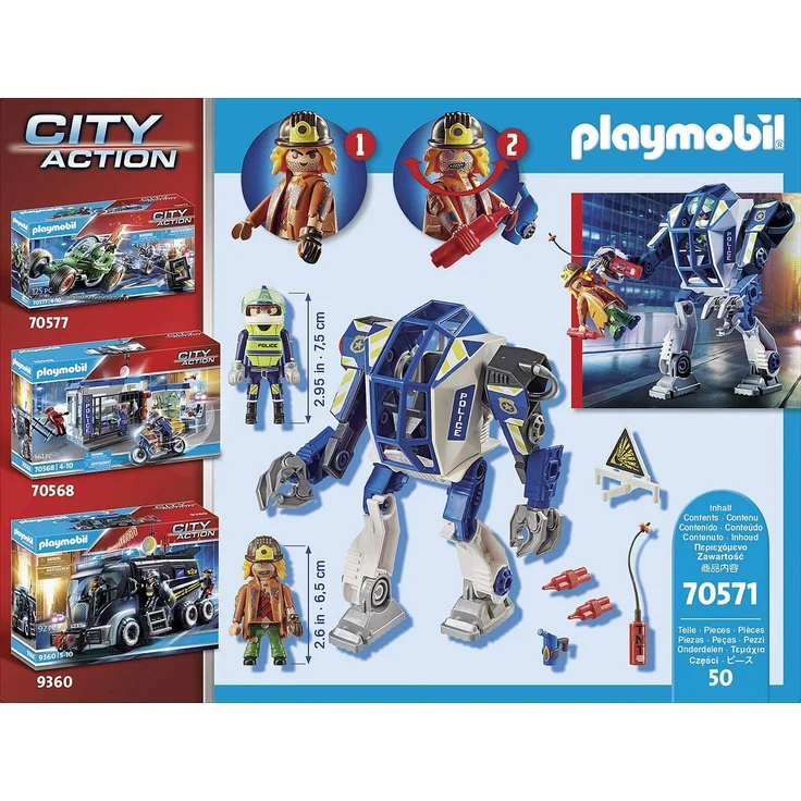 Playmobil City Action 70571 'Polizei-Roboter: Spezialeinsatz', 50 Teile, ab 4 Jahren – Bild 4