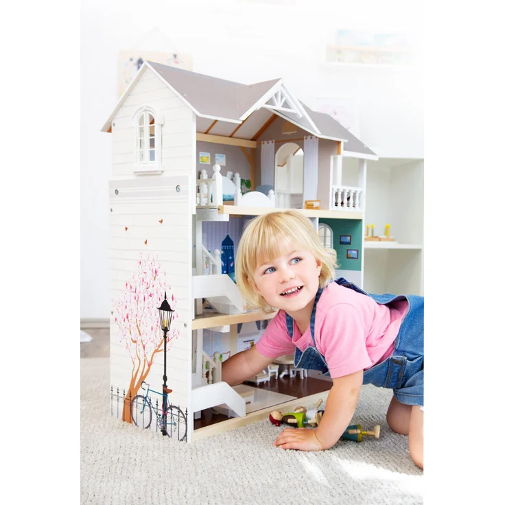 Small Foot 11802 'Puppenhaus Stadtvilla', ab 3 Jahren, 63 x 32 x 76 cm, aus Holz – Bild 13