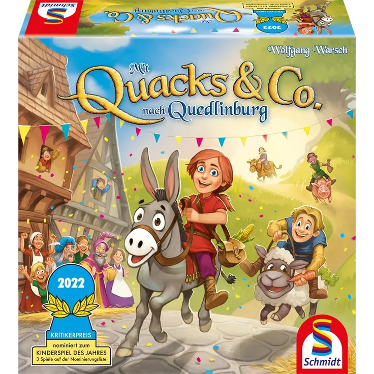 Smidt Spiele 'Mit Quacks & Co. nach Quedlinburg', Brettspiele, 2-4 Spieler, ab 6 Jahren, Deutscher Kinderspiele Preis 2022
