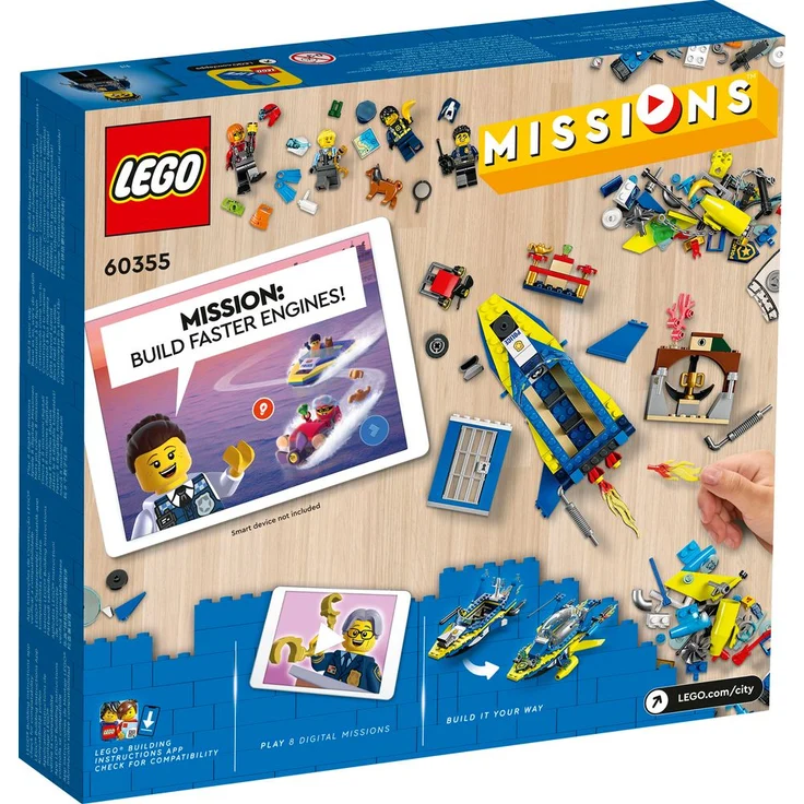 LEGO City 60355 'Detektivmissionen der Wasserpolizei', 278 Teile, ab 6 Jahren – Bild 4