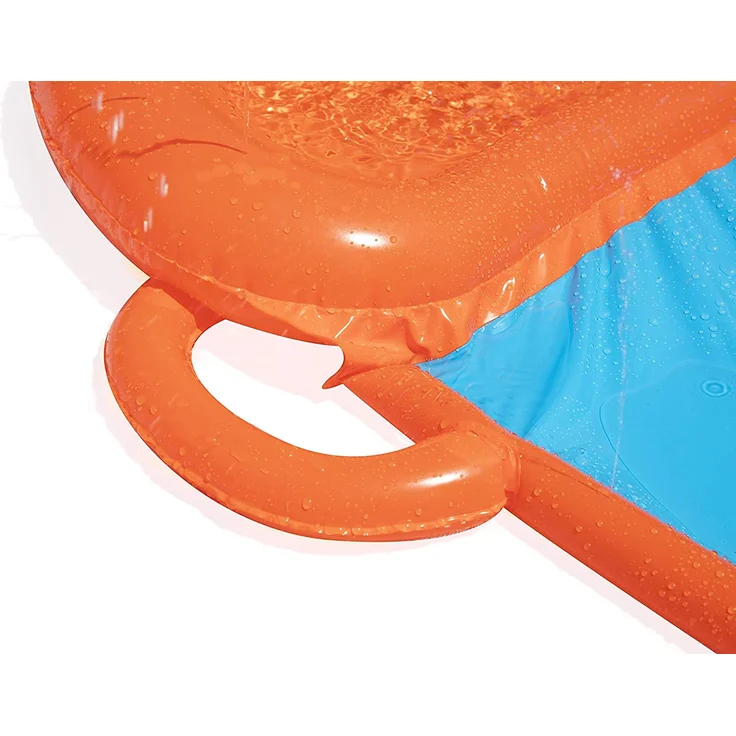 Bestway H2OGO! 'Triple Ramp' 3er-Wasserrutsche mit aufblasbarer Startrampe, 549 x 208 cm, integrierter Wassersprinkler, einfacher Anschluss an Gartenschlauch – Bild 7