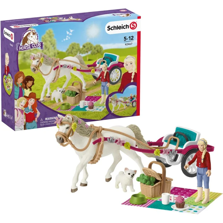 Schleich Horse Club 42467 'Kutsche für Pferdeshow', ab 5 Jahren, 32 Teile - Preisvergleich – Bild 1