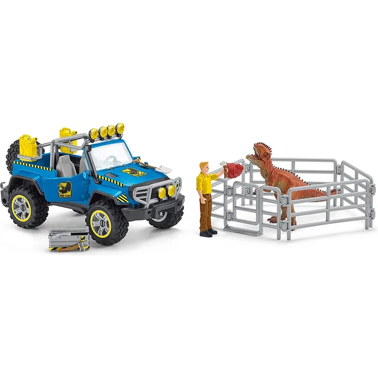 Schleich Dinosaurs 41464 'Geländewagen mit Dino-Aussenposten', ab 4 Jahren, 14 Teile – Bild 2