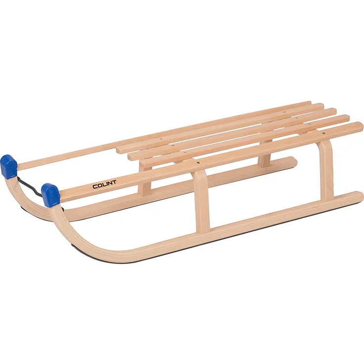 VT-Sport Colint 'Davos 100' Davoser Schlitten, 100 cm, Buchenholz, mit Lattensitz, hoher Sitzkomfort, FSC-zertifiziert, DCL 60100, ab 3 Jahren