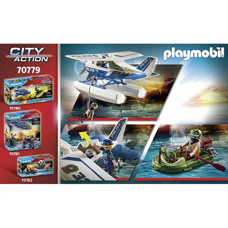 PLAYMOBIL City Action 70779 'Polizei-Wasserflugzeug: Schmuggler-Verfolgung', 33 Teile, ab 5 Jahren – Bild 9