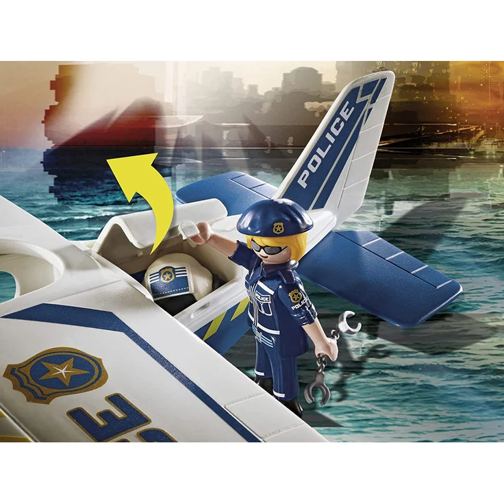 PLAYMOBIL City Action 70779 'Polizei-Wasserflugzeug: Schmuggler-Verfolgung', 33 Teile, ab 5 Jahren – Bild 5