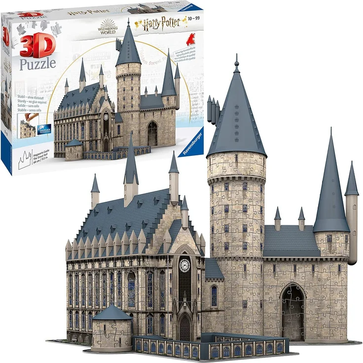 Ravensburger 11259 'Harry Potter Hogwarts Schloss - Die Große Halle' 3D Puzzle, 540 Teile, ab 10 Jahren – Bild 1