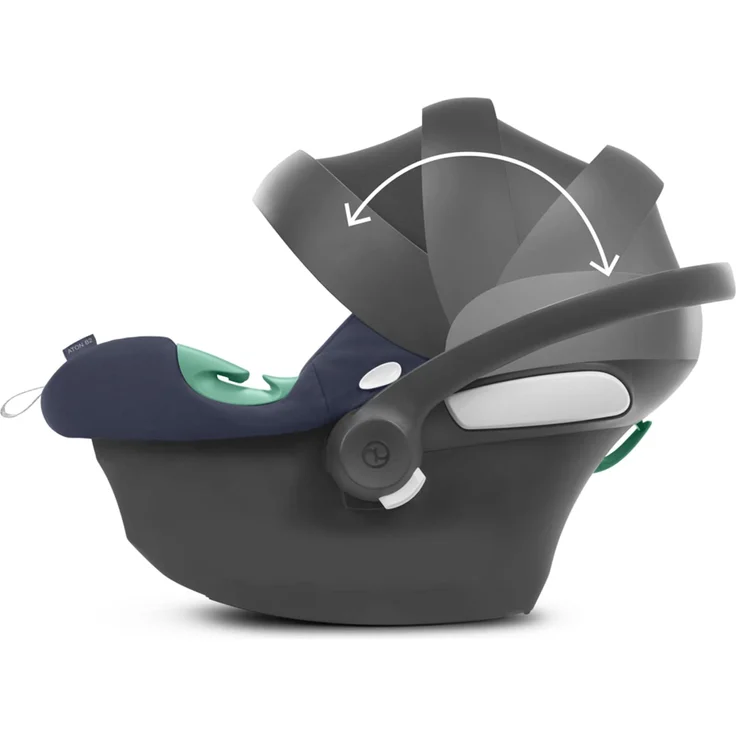 Cybex 'Aton B2 i-Size', Babyschale, ab Geburt bis ca. 24 Monate, Max. 13 kg, Inkl. Neugeboreneneinlage, SensorSafe kompatibel, Bay Blue – Bild 3