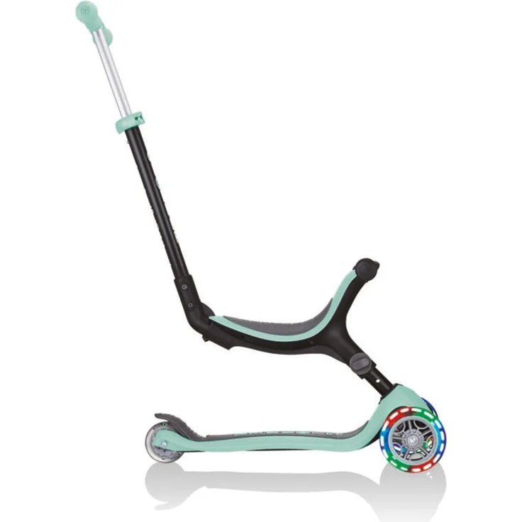 Globber Go Up 3-in-1 Foldable Lights, max. Belastbarkeit 50kg, umbaubar als Scooter/Dreirad/Laufrad, von 15 Monaten bis 7 Jahre, Grün - 649-206 – Bild 5