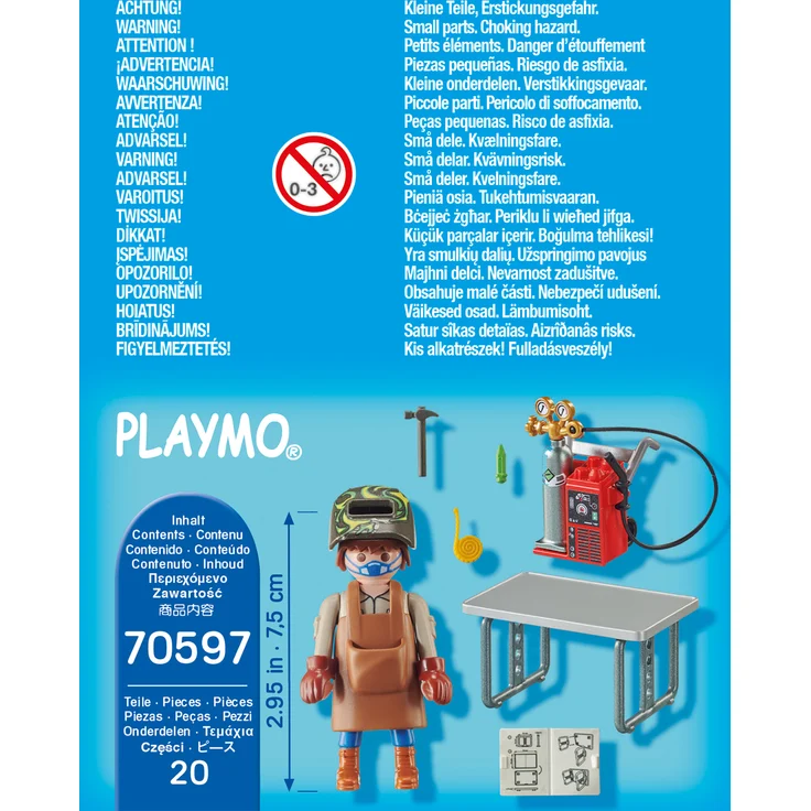 Playmobil Special Plus 70597 'Schweißer mit Ausrüstung', 20 Teile, ab 4 Jahren – Bild 4