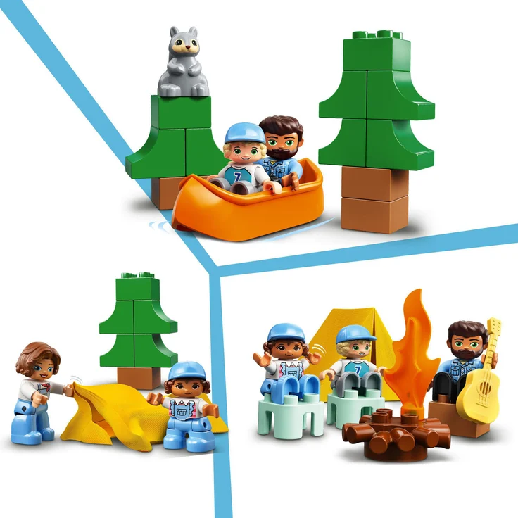 LEGO DUPLO 10946 'Familienabenteuer mit Campingbus', 30 Teile, ab 2 Jahren – Bild 4