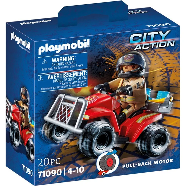 Playmobil City Action 71090 'Feuerwehr Speed Quad', 20 Teile, ab 4 Jahren – Bild 3