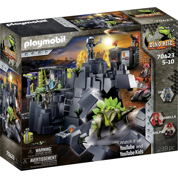 PLAYMOBIL Dino Rise 70623 'Dino Rock', 238 Teile, ab 5 Jahren