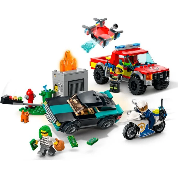 LEGO City 60319 'Löscheinsatz und Verfolgungsjagd', 295 Teile, ab 5 Jahren – Bild 3