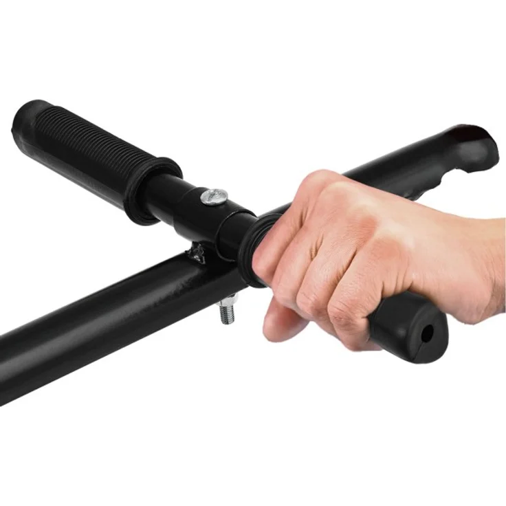 Juskys Fahrradanhänger für Fahrrad 40 kg Zuladung Schwarz, 90 l, Luftbereifung – Bild 8