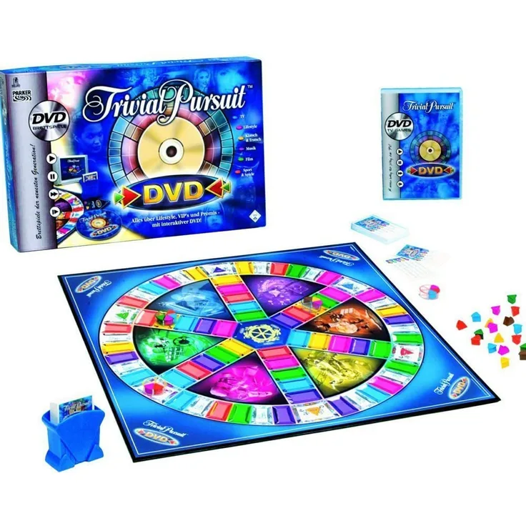 Hasbro 'Trivial Pursuit DVD-Edition' Wissensspiel, ab 15 Jahren, 2-24 Spieler