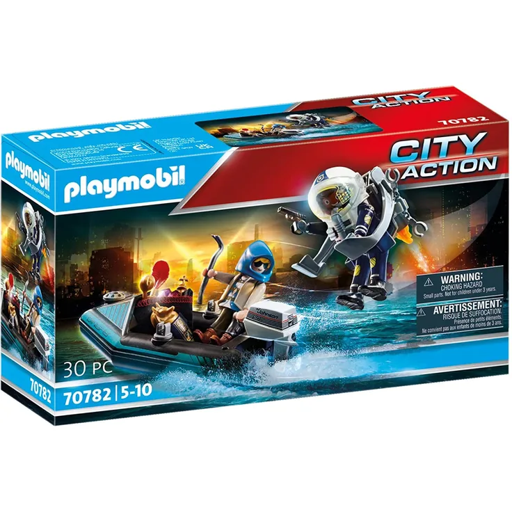 PLAYMOBIL City Action 70782 'Polizei-Jetpack: Festnahme des Kunsträubers', 30 Teile, ab 5 Jahren