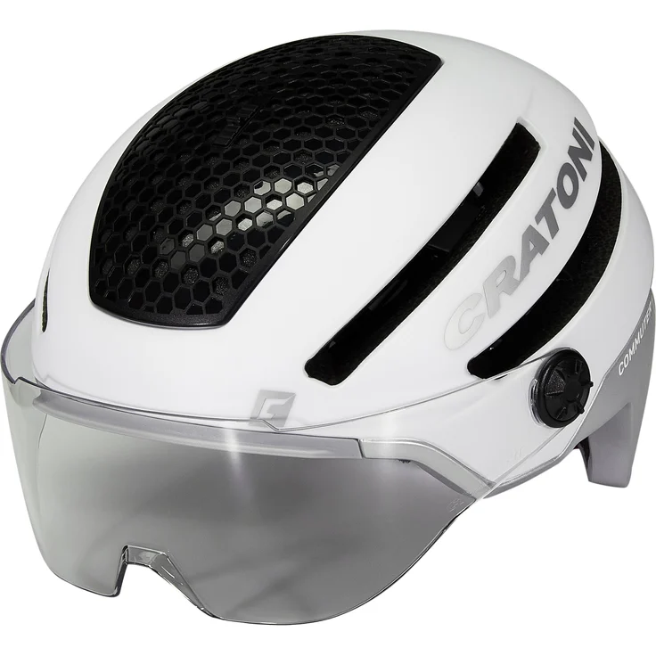 Cratoni Commuter Fahrradhelm weiß in Gr. S/M (Kopfumfang: 54-58 cm) – Bild 2