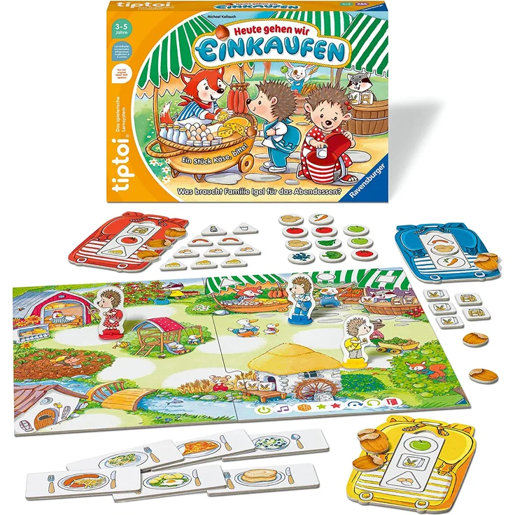 Ravensburger tiptoi Spiel 00119 'Heute gehen wir Einkaufen', Lernspiel für Kinder ab 3 Jahren – Bild 1
