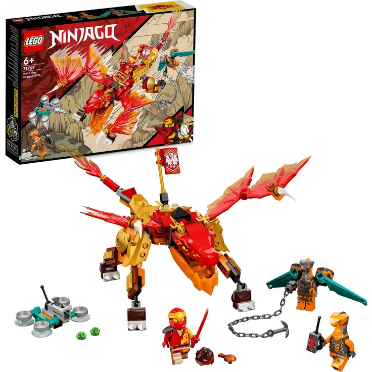 LEGO NINJAGO 71762 Kais Feuerdrache EVO', 204 Teile, ab 6 Jahren – Bild 1