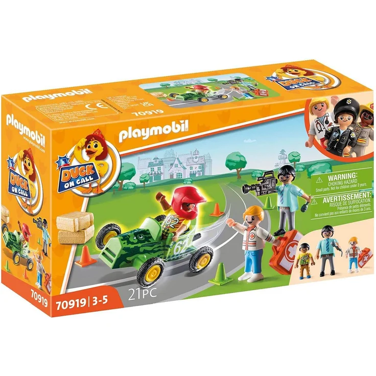 Playmobil DUCK ON CALL 70919 'Notarzt Action. Helfe dem Rennfahrer!', 21 Teile, ab 3 Jahren – Bild 1