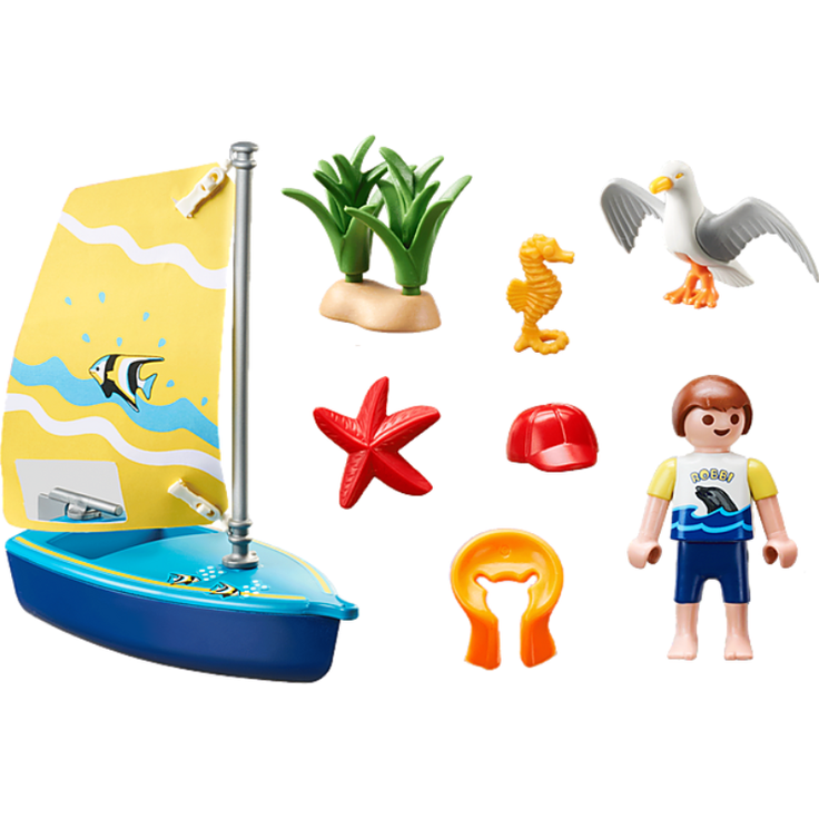 Playmobil Family Fun 70438 'Segeljolle', 17 Teile, ab 4 Jahren – Bild 2